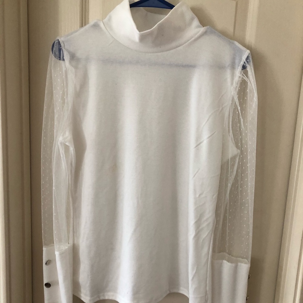 White turtleneck - Picture 2 of 5